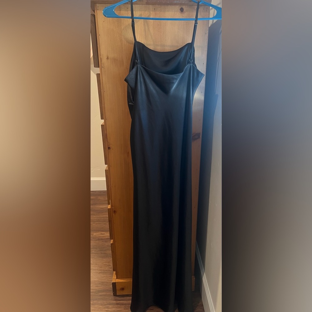 Black Satin Dress